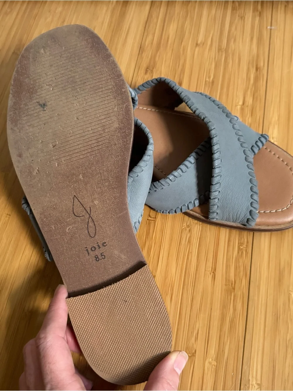Joie leather flat
